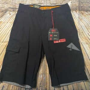 NWT WF1 Black Comfort Flex Waist Cargo Shorts